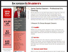 Tablet Screenshot of bouquetcleaners.com